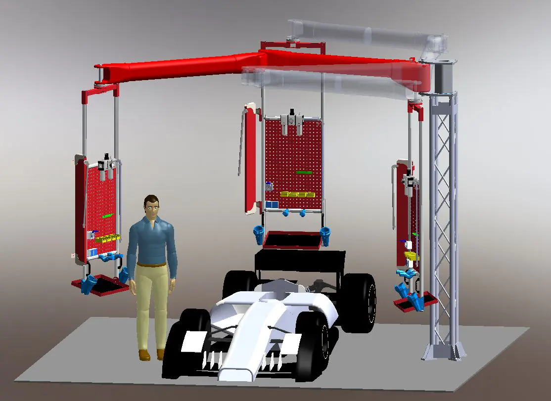Equipamento para estação de trabalho - braço articulado giratório QAT