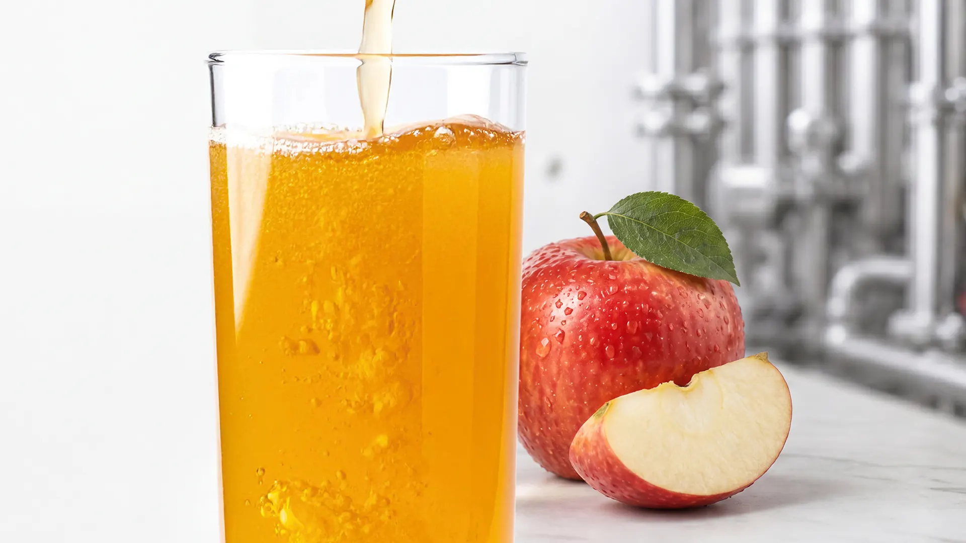 Apfelsaft-Filtration